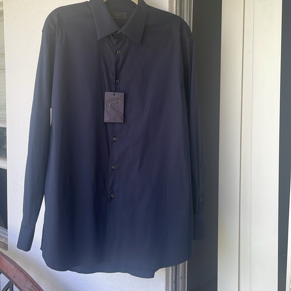 Prada long-sleeved poplin shirt